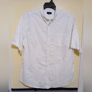 George White Short-Sleeve Button-Down Shirt